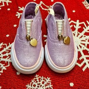 Toddler purplish gym shoes
